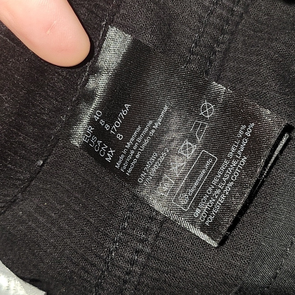 Divided Black Corduroy Straight Leg Jeans - Picture 8 of 9